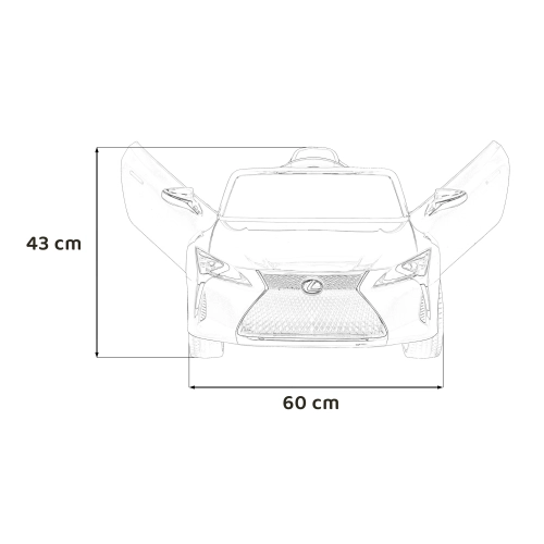 Autko na akumulator dla dzieci Lexus LC500 Biały JE1618.BIA